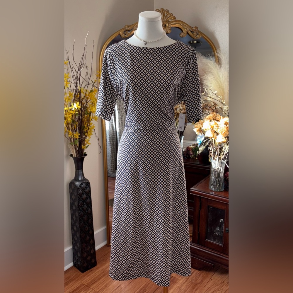 Croft & Barrow patterned Aline sundress size Large NWT